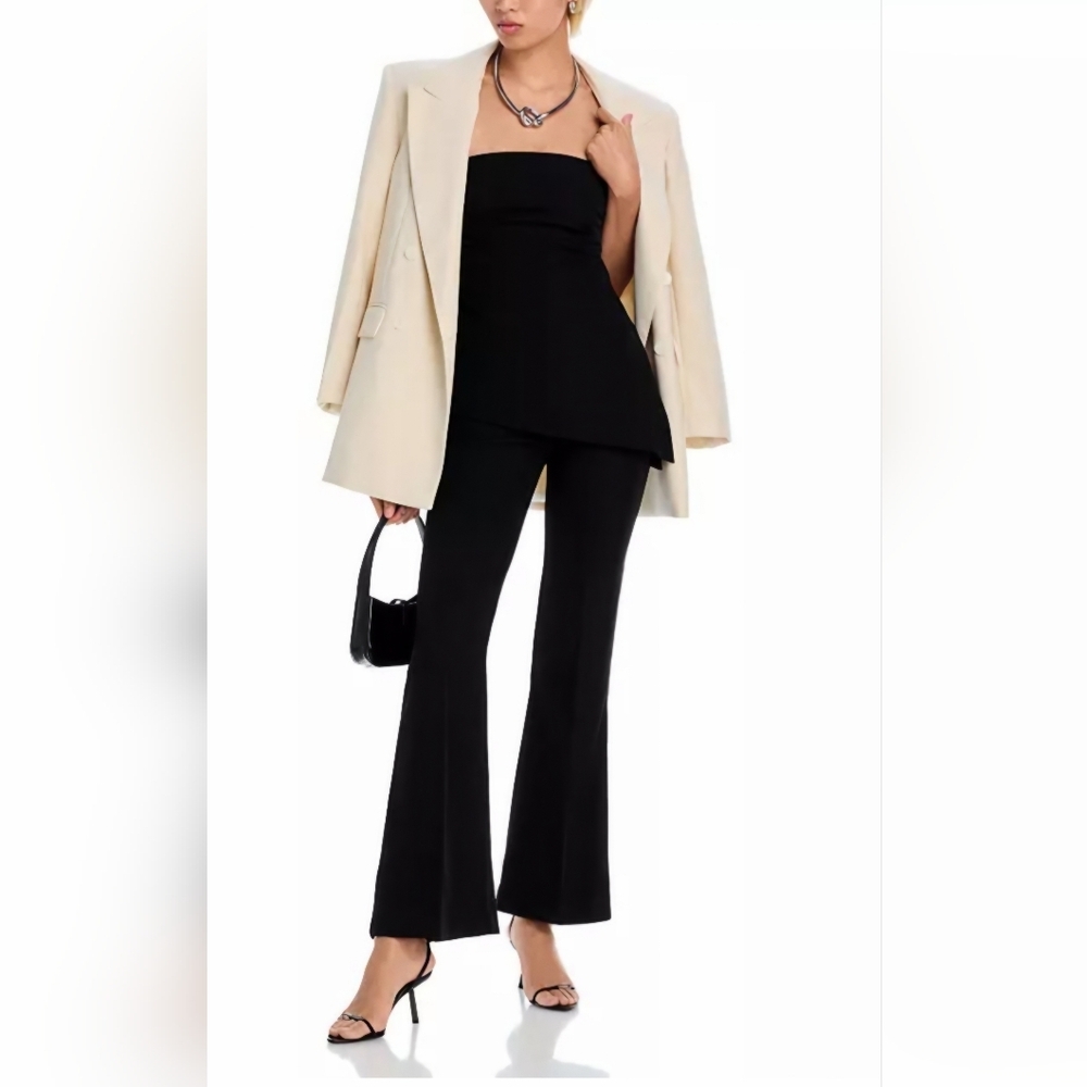 Bardot Halifax Slim Flare Dress Pants- In Black